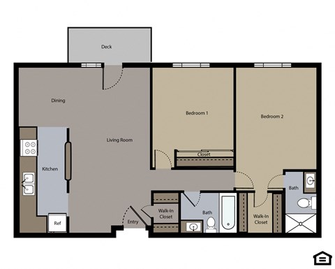 bedroom floor plan | the madison at ballston station